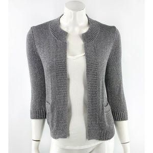 J Crew Womens Cardigan Sweater Size Small Silver